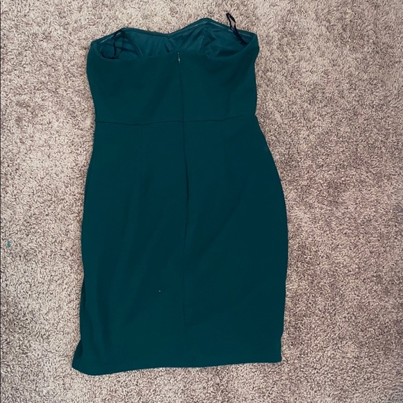 Lulus emerald green strapless dress - Picture 2 of 4